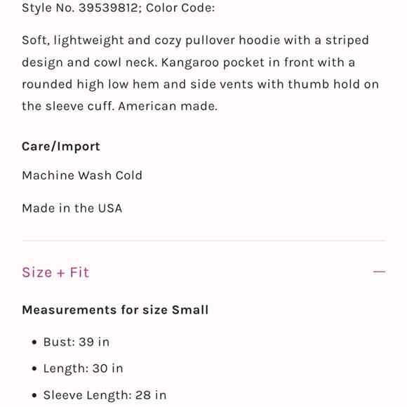 Free People Boho Striped Hoodie Tunic Pullover Small - Picture 3 of 7